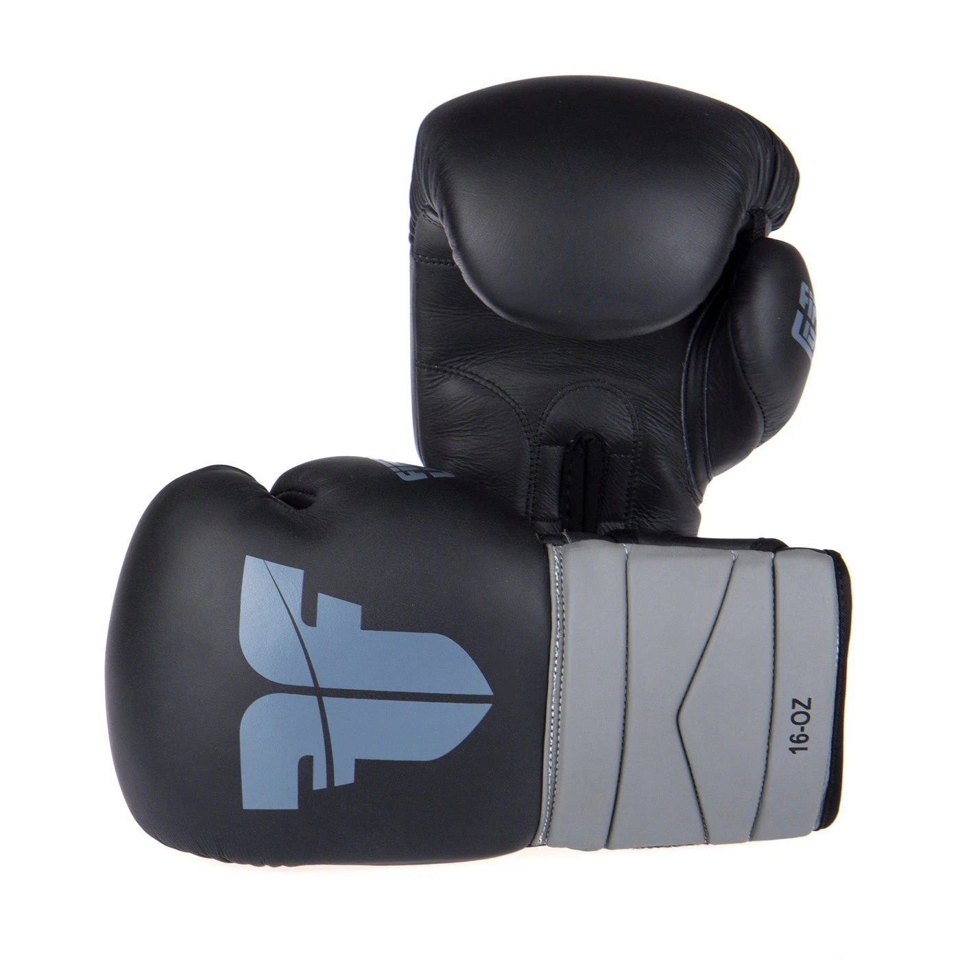 Fighter Boxing Gloves Sparring - Black/gray, FBG-002-BG 1 Fighter Boxing Gloves Sparring - Black/gray, FBG-002-BG