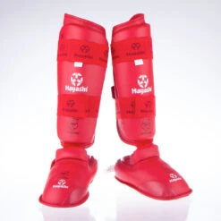 Karate Kickprotector - Instep And Shin WKF - Red, 343-4N -Boxing Equipment Store 116148a067d9424af079de94aac1be21
