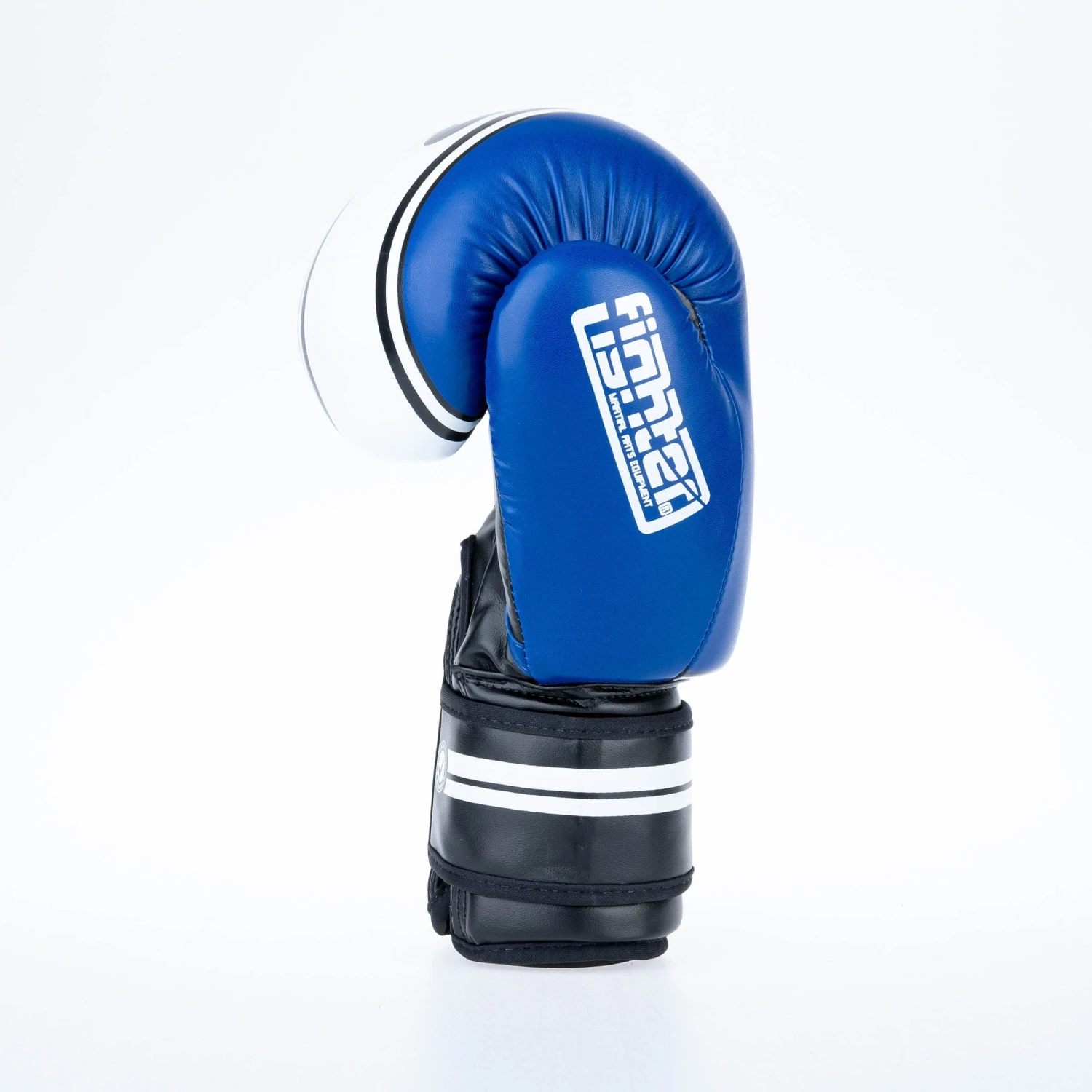 Fighter Boxing Gloves Basic Stripe - Blue 3 Fighter Boxing Gloves Basic Stripe - Blue - Image 3