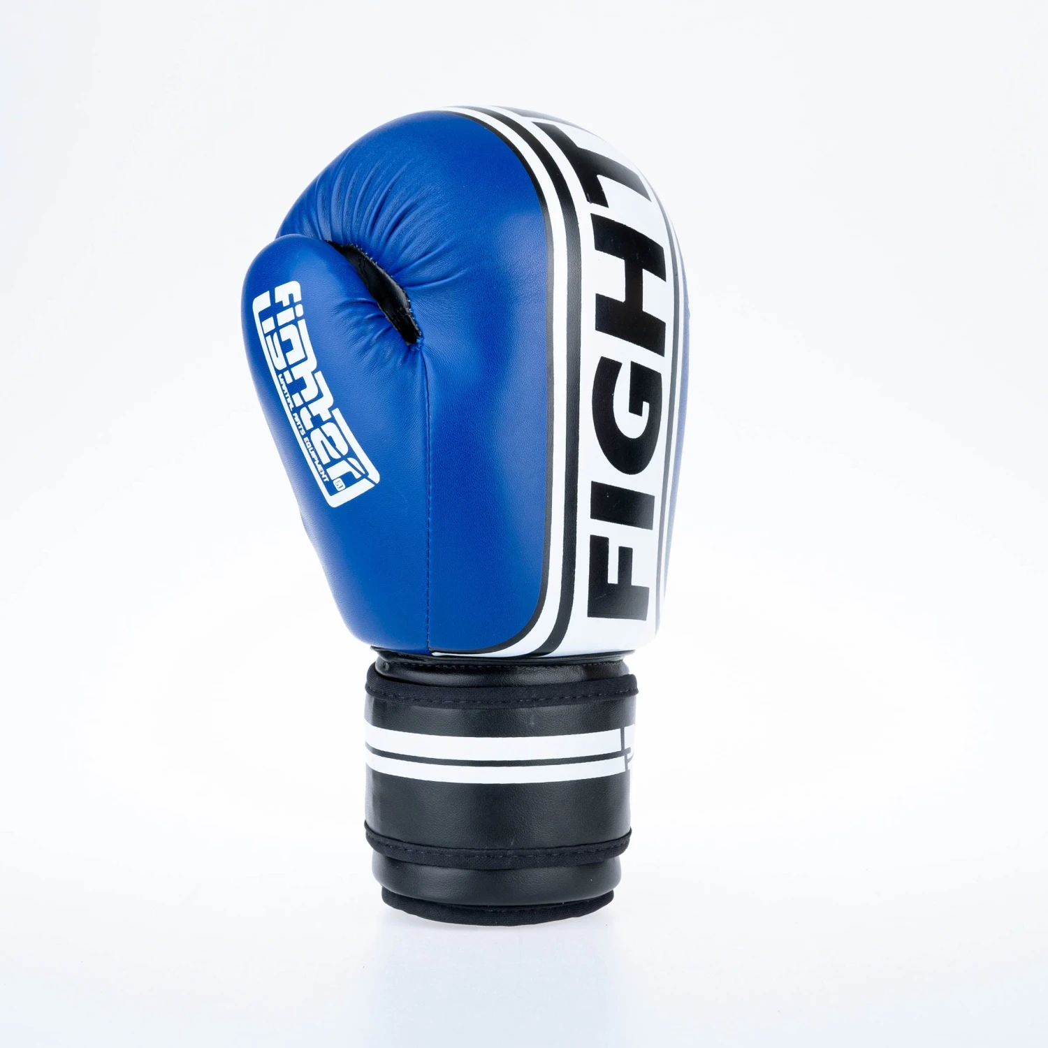 Fighter Boxing Gloves Basic Stripe - Blue 4 Fighter Boxing Gloves Basic Stripe - Blue - Image 4