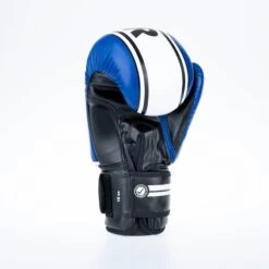Fighter Boxing Gloves Basic Stripe - Blue 15 Fighter Boxing Gloves Basic Stripe - Blue -Boxing Equipment Store 1376APU BW07