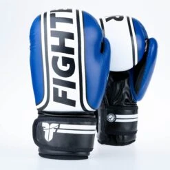 Fighter Boxing Gloves Basic Stripe - Blue 17 Fighter Boxing Gloves Basic Stripe - Blue -Boxing Equipment Store 1376APU BW09