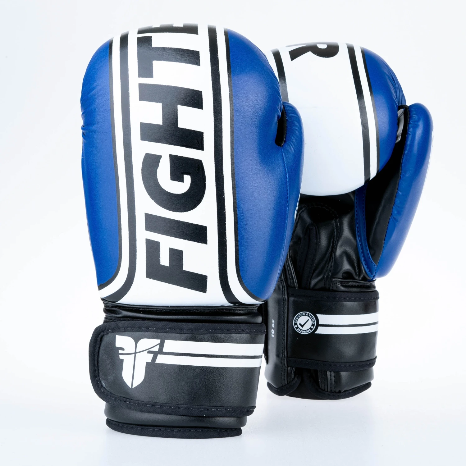 Fighter Boxing Gloves Basic Stripe - Blue 9 Fighter Boxing Gloves Basic Stripe - Blue - Image 9