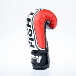 Fighter Boxing Gloves Basic Stripe - Red -Boxing Equipment Store 1376APU RW07