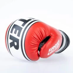 Fighter Boxing Gloves Basic Stripe - Red -Boxing Equipment Store 1376APU RW10