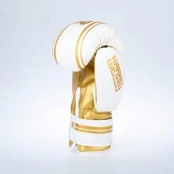 Fighter Boxing Gloves Basic Stripe - White/gold -Boxing Equipment Store 1376APU WG03