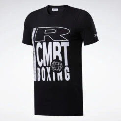 Reebok Combat Boxing Tee - Black, FJ5333 -Boxing Equipment Store 1d8506a96dc4fc0027a3e4a1bb257372