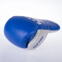 Top Ten Pro Boxing Gloves - Blue/silver, 20182-6110 -Boxing Equipment Store 38411600cd7a456a51b7abff811fbca3