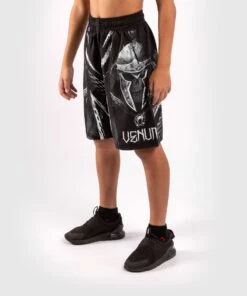 Venum GLDTR 4.0 Kids MMA Shorts - Black -Boxing Equipment Store 4525116e8a8952981e56aa4c5f211af51964051e TRAINING SHORT GLADIATOR BLACK WHITE 02