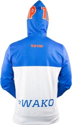 Hoody TOP TEN WAKO - White/blue, 19321-16 -Boxing Equipment Store 56a73891afd6e8fec9d79040d446d174