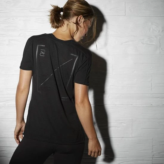 Reebok Combat Training Kickboxing V-Neck - Black, AP6875 2 Reebok Combat Training Kickboxing V-Neck - Black, AP6875 - Image 2