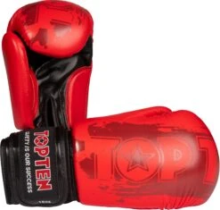 TOP TEN Boxing Gloves Power - Red, 20662-4