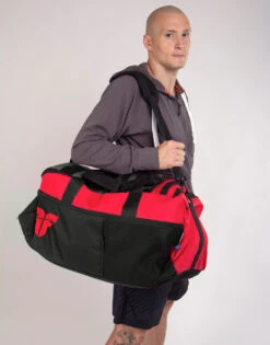 Fighter Sports Bag LINE XL - Red/gray/black, FTBP-01 -Boxing Equipment Store 6782503d9330087f833a17eff718683c
