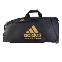 Adidas TKD TROLLEY Bag - Black/gold, ADIACC057CS-GOLD