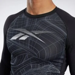 Reebok Compression Long Sleeve Tee, FS8581 -Boxing Equipment Store 874f753726a7b1f0348805db843e46c7