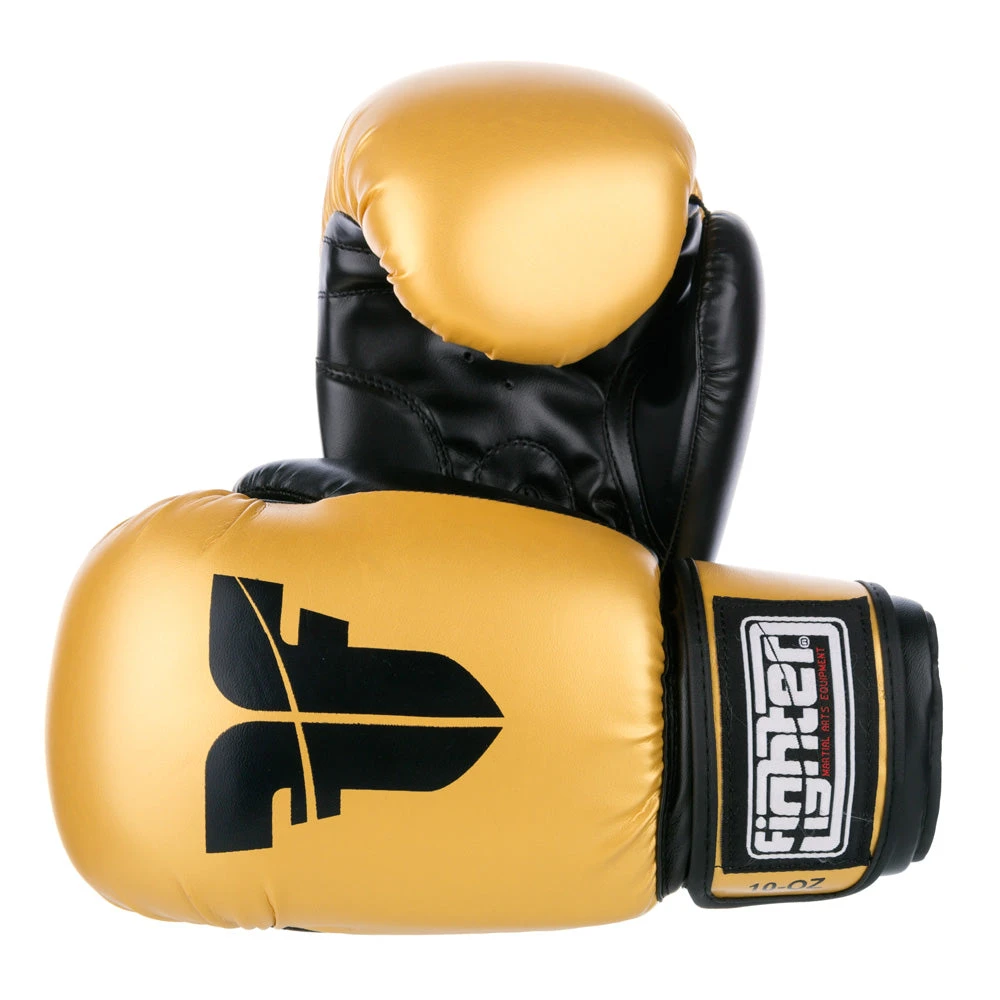 Fighter Basic Gloves - Gold/black, 1376APUGL 1 Fighter Basic Gloves - Gold/black, 1376APUGL