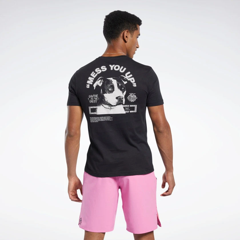 Reebok CrossFit Mess You Up Tee - Black, FJ5285 2 Reebok CrossFit Mess You Up Tee - Black, FJ5285 - Image 2
