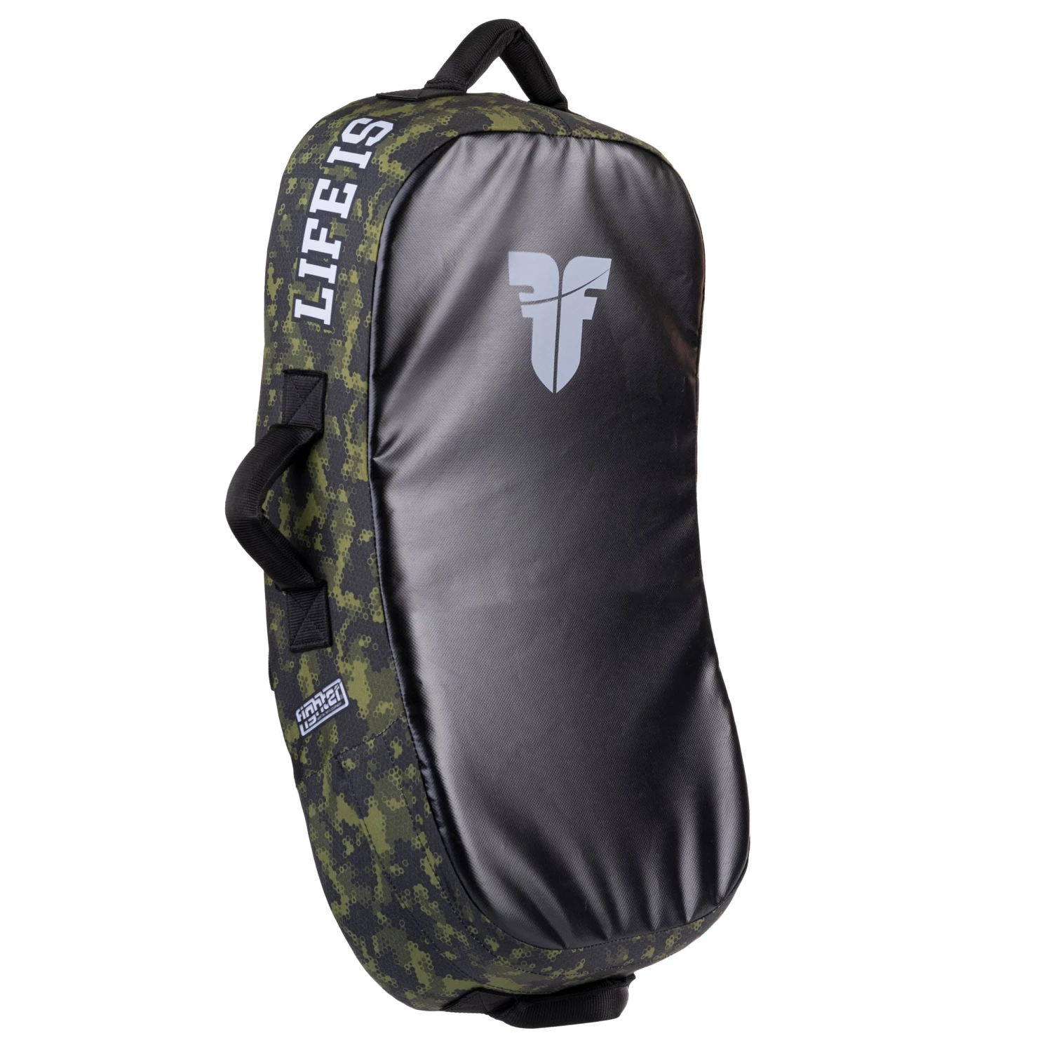 Fighter Kicking Shield - MULTI GRIP - Life Is A Fight - Green Camo, FKSH-27 1 Fighter Kicking Shield - MULTI GRIP - Life Is A Fight - Green Camo, FKSH-27