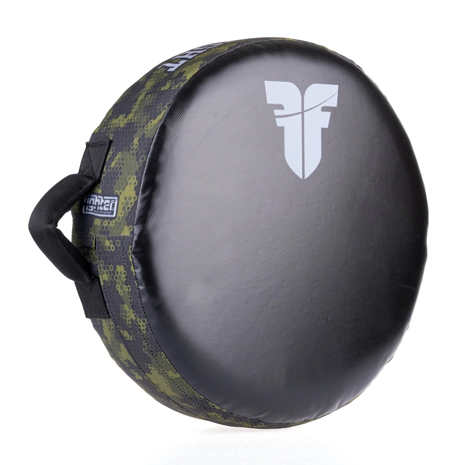 Fighter Round Shield - Life Is A Fight - Green Camo, FKSH-31 1 Fighter Round Shield - Life Is A Fight - Green Camo, FKSH-31