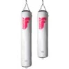 Fighter Boxing Bag Professional - White/pink, 150cm & 180cm; Diameter 36cm