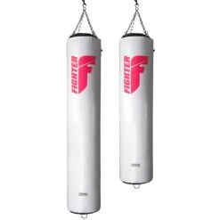 Fighter Boxing Bag Professional - White/pink, 150cm & 180cm; Diameter 36cm