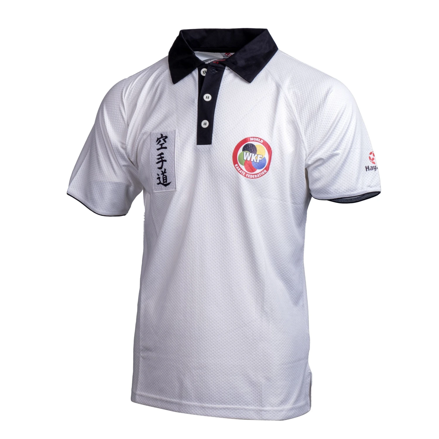 Hayashi WKF Polo Shirt- White, 75112-1