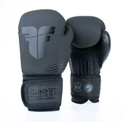Fighter Boxing Gloves SPLIT Stripes - Black -Boxing Equipment Store FBG 001 SBK10