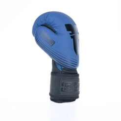 Fighter Boxing Gloves SPLIT Stripes - Blue/black -Boxing Equipment Store FBG 001 SBL04