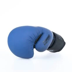 Fighter Boxing Gloves SPLIT Stripes - Blue/black -Boxing Equipment Store FBG 001 SBL08