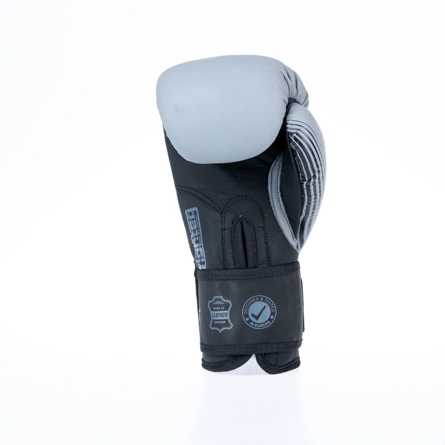 Fighter Boxing Gloves SPLIT Stripes - Gray/black 2 Fighter Boxing Gloves SPLIT Stripes - Gray/black - Image 2