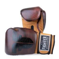 Fighter Boxing Gloves Retro - Brown