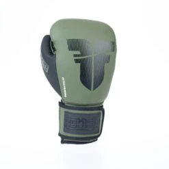 Fighter Boxing Gloves Secure Fit - Khaki/black -Boxing Equipment Store FBG 007 KHB05