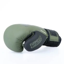 Fighter Boxing Gloves Secure Fit - Khaki/black -Boxing Equipment Store FBG 007 KHB10