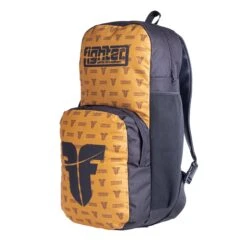 Fighter Backpack Squad - Brown Logo -Boxing Equipment Store FBP LG 11 03