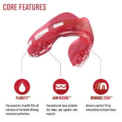 SAFEJAWZ Ortho Series Self-Fit Mouthguard For Braces - Pink -Boxing Equipment Store SW ortho ice pink feature 2000x c4dd7c1c 7e15 4b33 9976 84f685918f7b