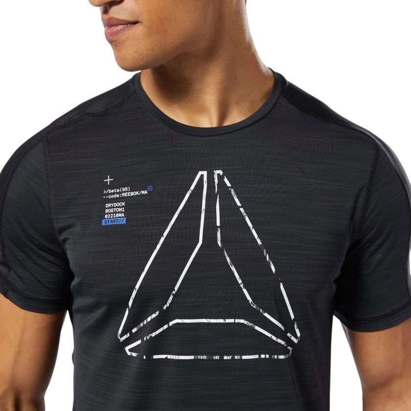 Reebok Training Activchill Tee - Black, DU3933 2 Reebok Training Activchill Tee - Black, DU3933 - Image 2