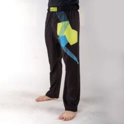 Fighter Pants - FIGHT - Black/blue/green, FF-P003BBY -Boxing Equipment Store ad559be67b8ffa4f3baba3d07142d10d