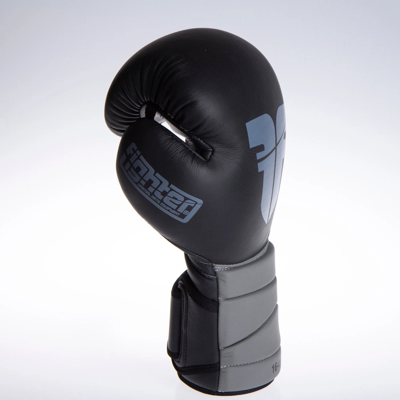 Fighter Boxing Gloves Sparring - Black/gray, FBG-002-BG 2 Fighter Boxing Gloves Sparring - Black/gray, FBG-002-BG - Image 2