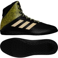Adidas Wrestling Shoes Mat Wizard Hype - Black/gold, EF1476 -Boxing Equipment Store b55665a3f36b21e78c7bb408aec0a3f0