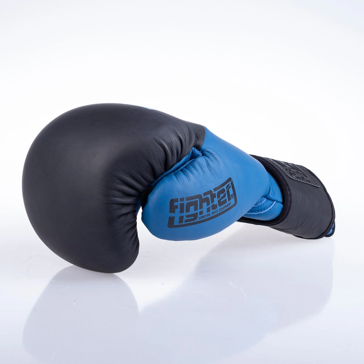 Fighter Boxing Gloves SPLIT- Matt Blue/black, FBG-001BBL 2 Fighter Boxing Gloves SPLIT- Matt Blue/black, FBG-001BBL - Image 2