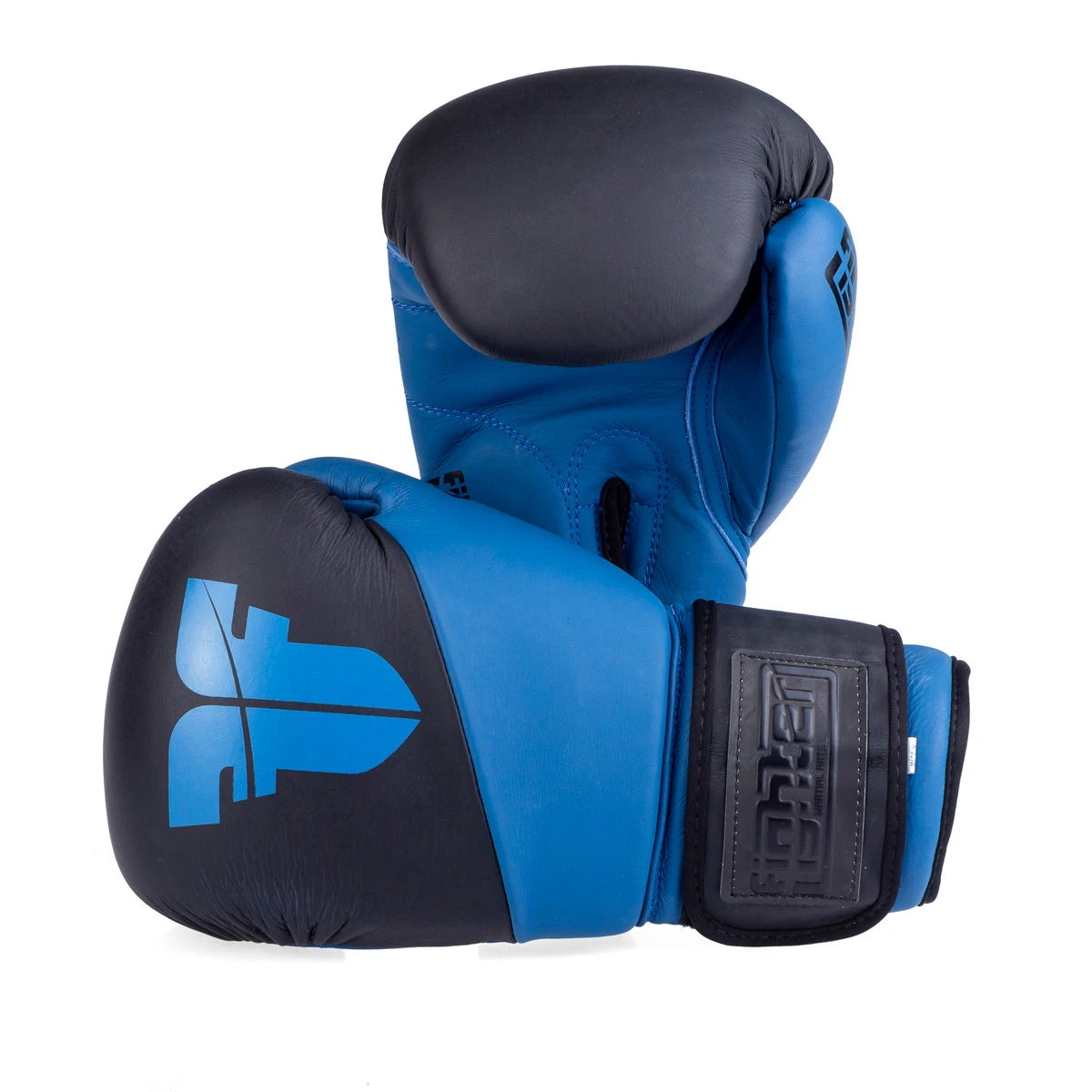 Fighter Boxing Gloves SPLIT- Matt Blue/black, FBG-001BBL 1 Fighter Boxing Gloves SPLIT- Matt Blue/black, FBG-001BBL