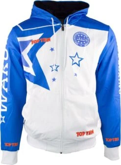 Hoody TOP TEN WAKO - White/blue, 19321-16