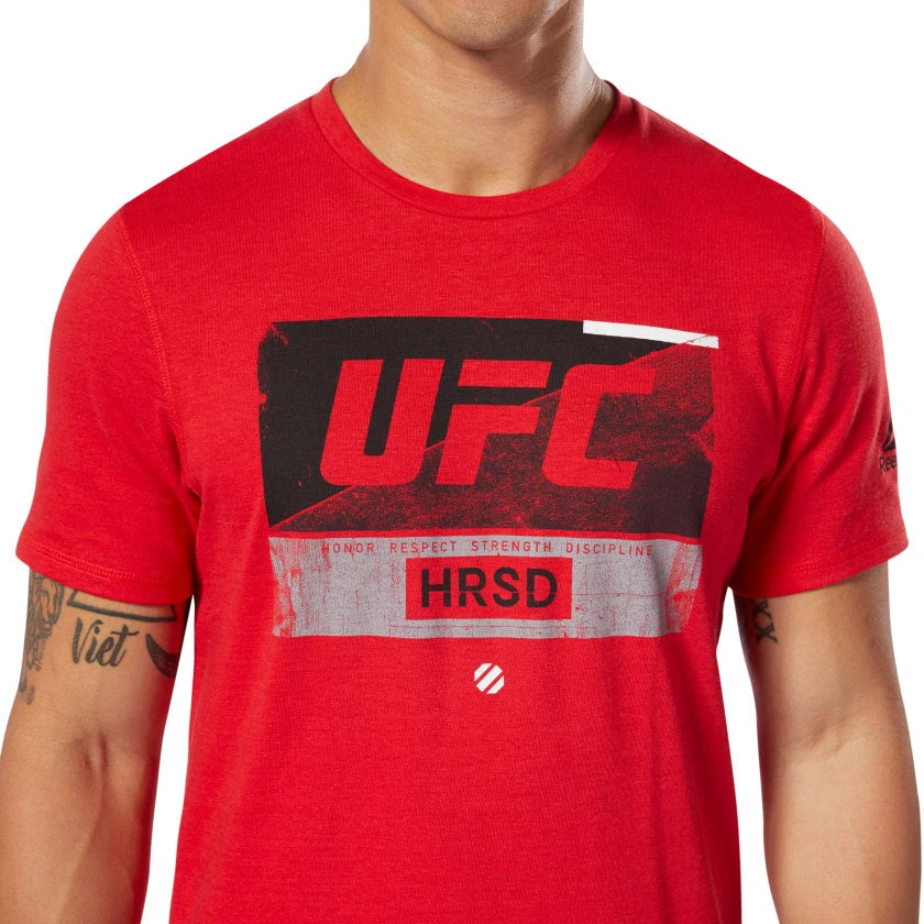 Reebok UFC Fight Week T-shirt - Red, DU4573 2 Reebok UFC Fight Week T-shirt - Red, DU4573 - Image 2