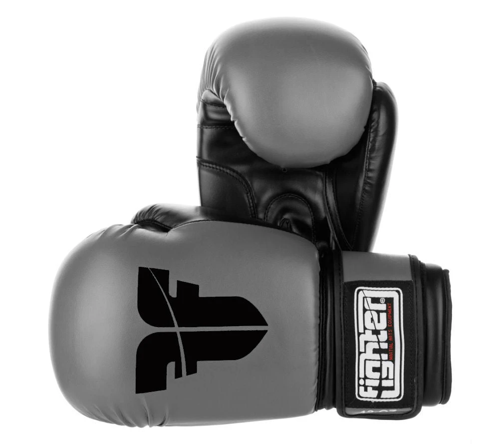 Fighter Basic Gloves - Gray/black, 1376APUGR 1 Fighter Basic Gloves - Gray/black, 1376APUGR
