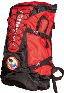 Hayashi WKF Giant Backpack - 8011-4 -Boxing Equipment Store hayashi backpack giant black red 8011 right