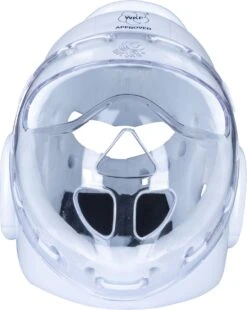 Hayashi Headguard WKF With Mask - White