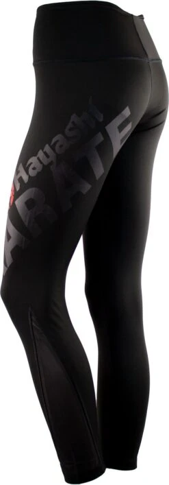 Hayashi Karate Leggings "Raven" For Women- 148-9 -Boxing Equipment Store hayashi leggings tights raven black 148 99 back right