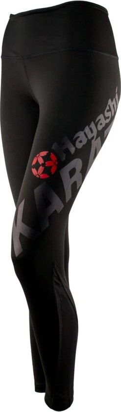 Hayashi Karate Leggings "Raven" For Women- 148-9 -Boxing Equipment Store hayashi leggings tights raven black 148 99 right