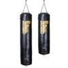 Fighter Boxing Bag Professional; 150cm & 180cm, Diameter 36cm - Black/gold