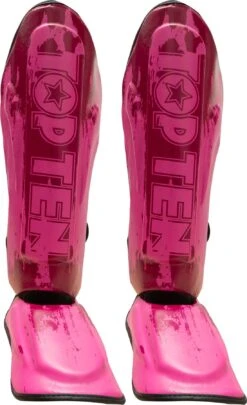 Top Ten Shin- And Instep Guard “Power Ink” - Pink